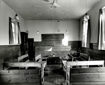 Interior of the Friends' Meeting House in 1969